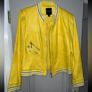 Insight New York Yellow Moto Jacket, Size 10